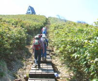 まもなく氷ノ山山頂です。